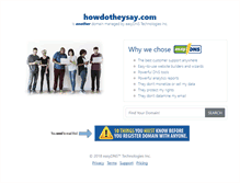 Tablet Screenshot of howdotheysay.com